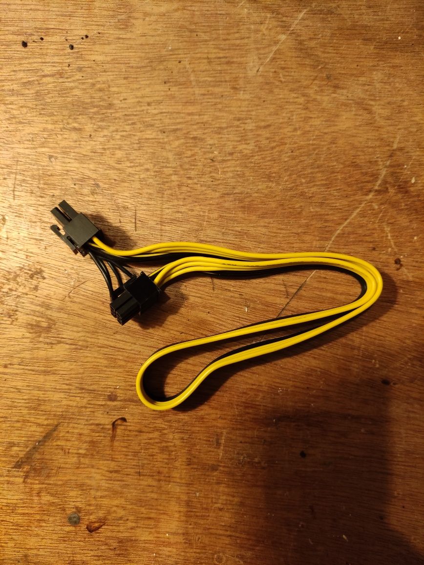Kabel PCI-E 20szt męski 6pin - 6+2pin