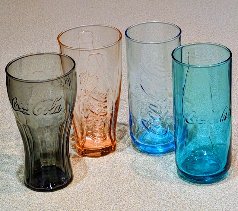 Szlanka, szklanki Coca Cola