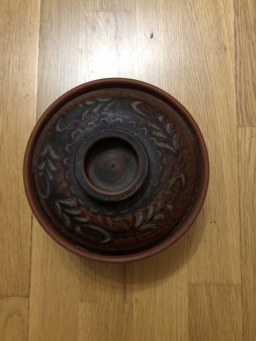 Глиняний горщик з кришкою глечик керамічний горщик для запікання