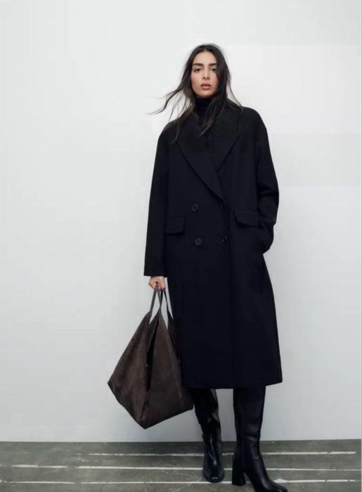 Пальто ZARA розмір S 50% вовни!