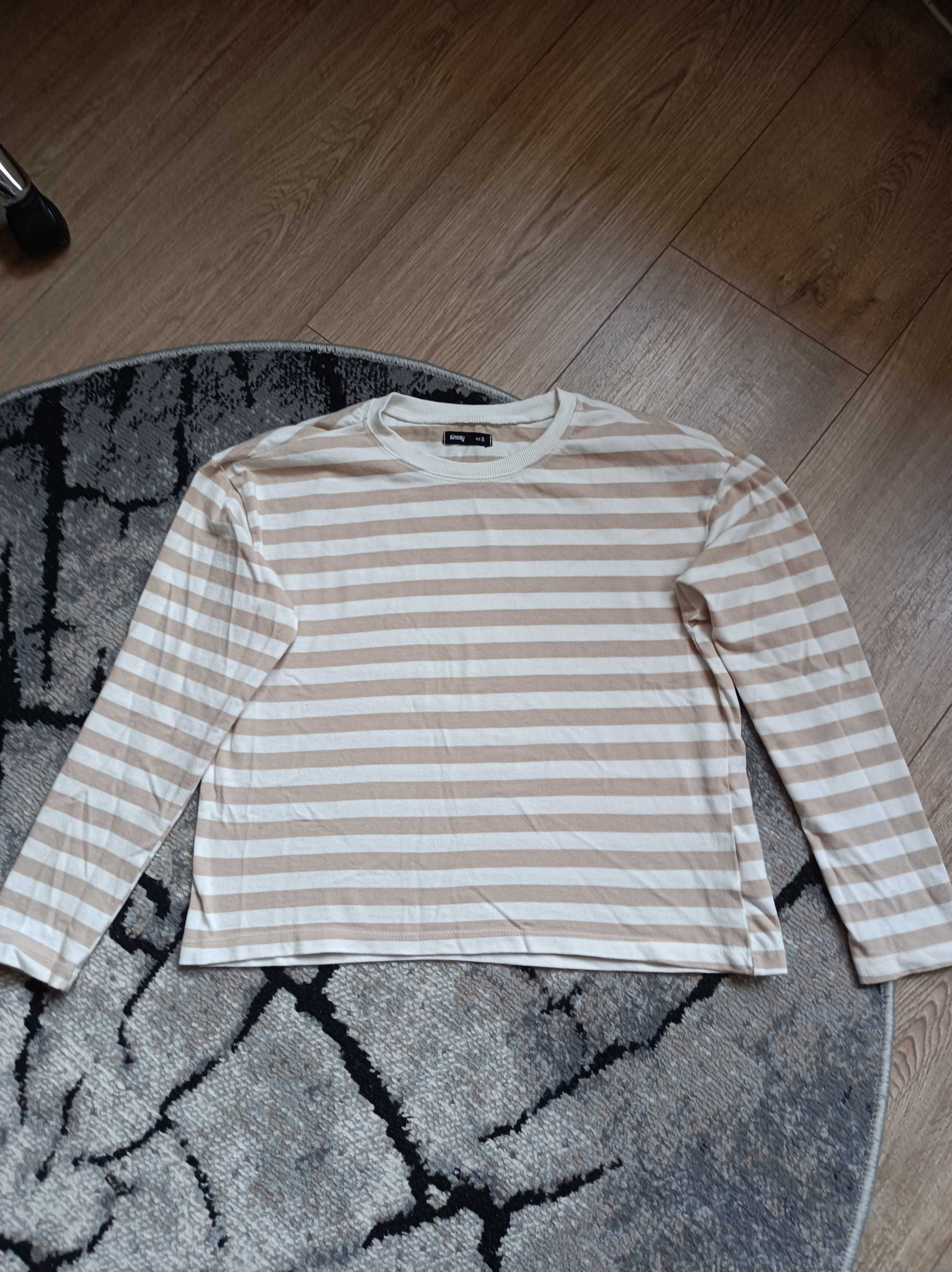 Bluza dla dziewczynki w paski Sinsay
