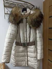 Piękna kurtka zimowa z jenotem r. 42