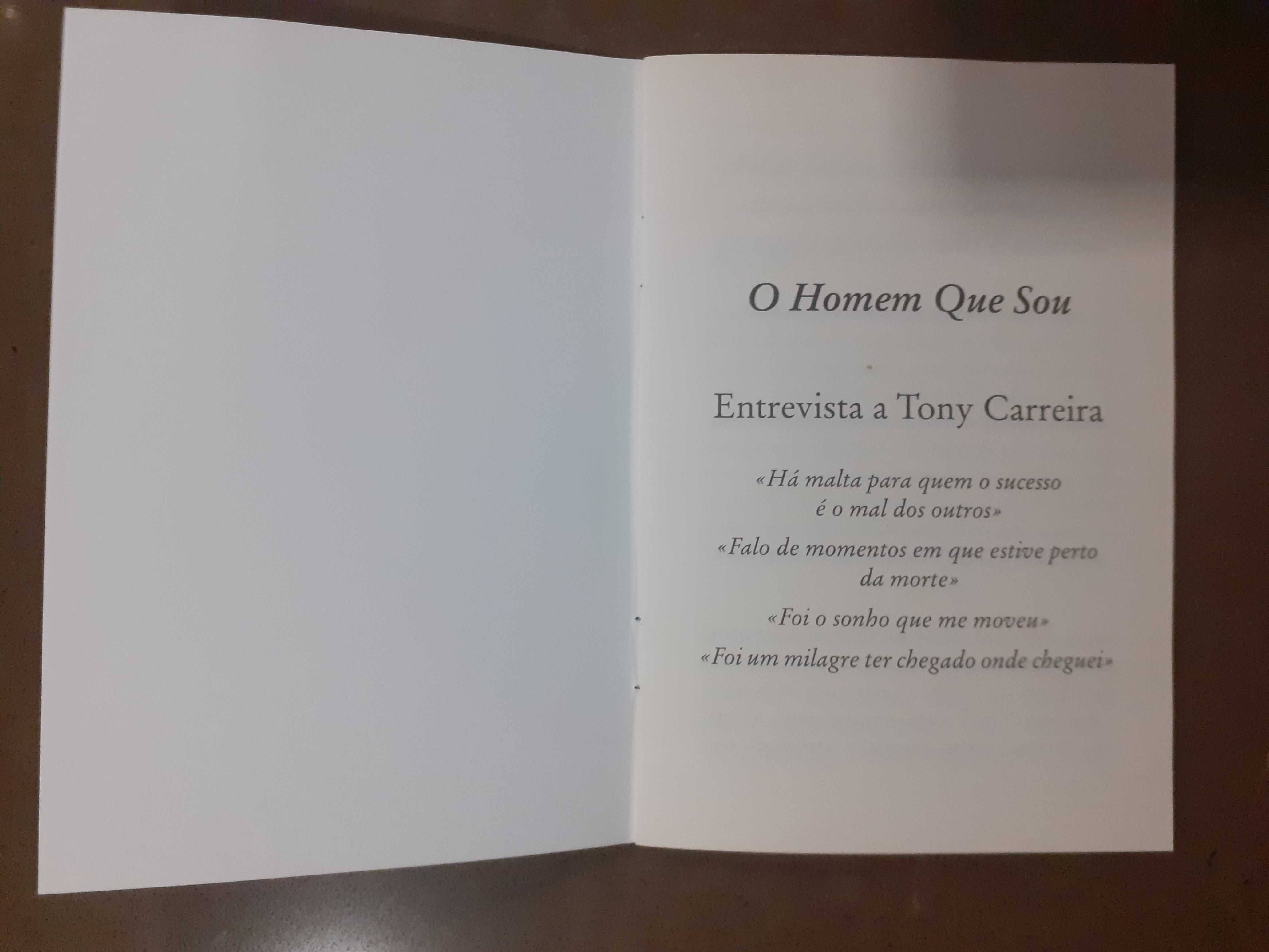 Cd novo e livro do Tony  Carreira