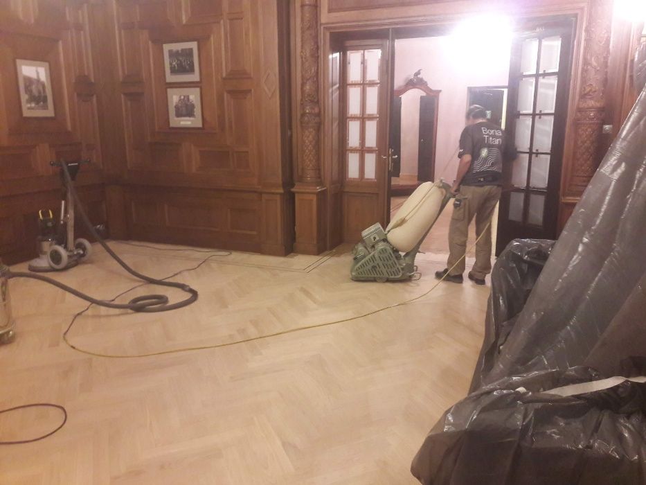 cyklinowanie ,szlifowanie parkietów podłogi z drewna Poznań wybielanie