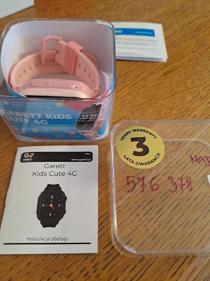 Zegarek różowy gerett twin 4G kids  smartwatch GPS aparat telefon
