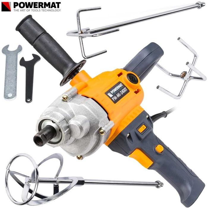POWERMAT Mieszadło Elektryczne Do Zapraw 2400w 2xMieszalnik PM0716