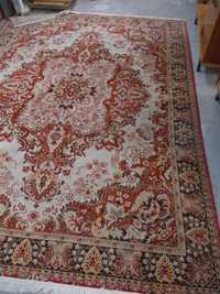 Stary dywan tkany 350 x 250 cm. prawdopodobnie wełniany