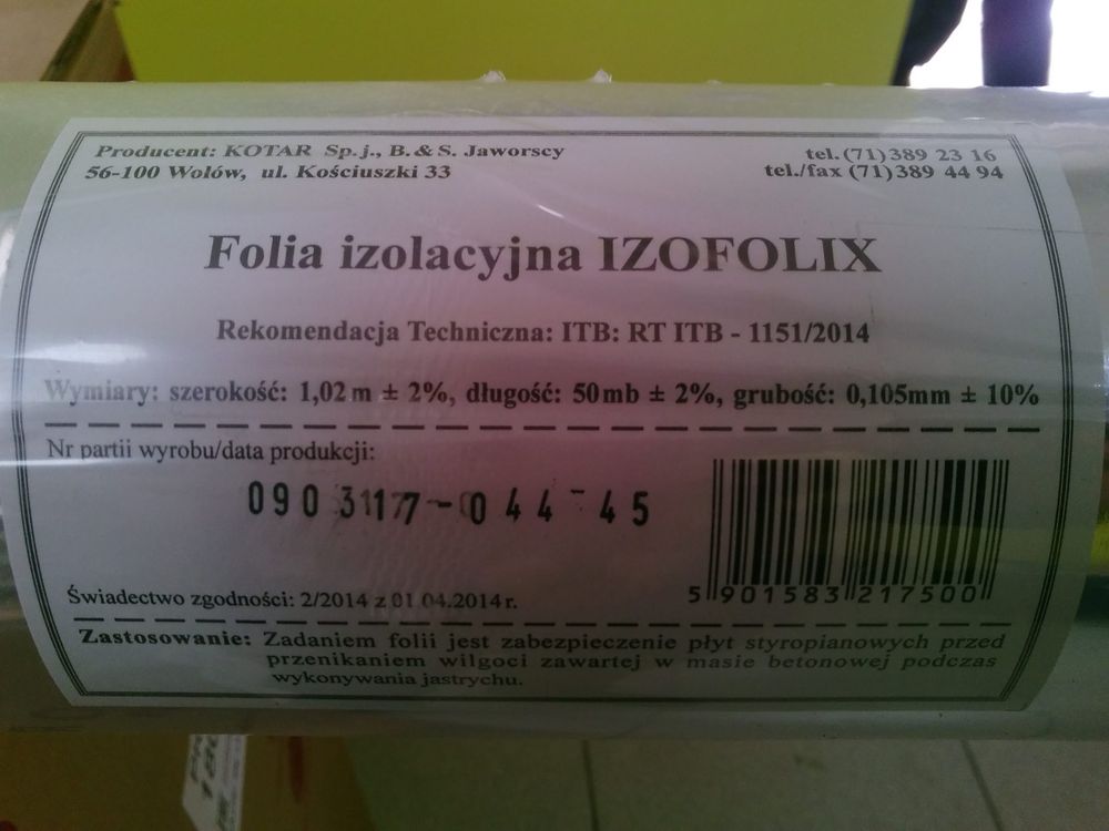 Фольга KOTAR IZOFOLIX для теплої підлоги