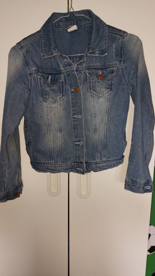 Kurtka jeans r.140 dla dziewczynki