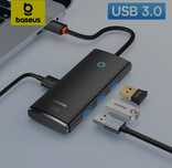 Адаптер USB коннектор baseus 4 в одном. USB коннектора type-c USB 3.0