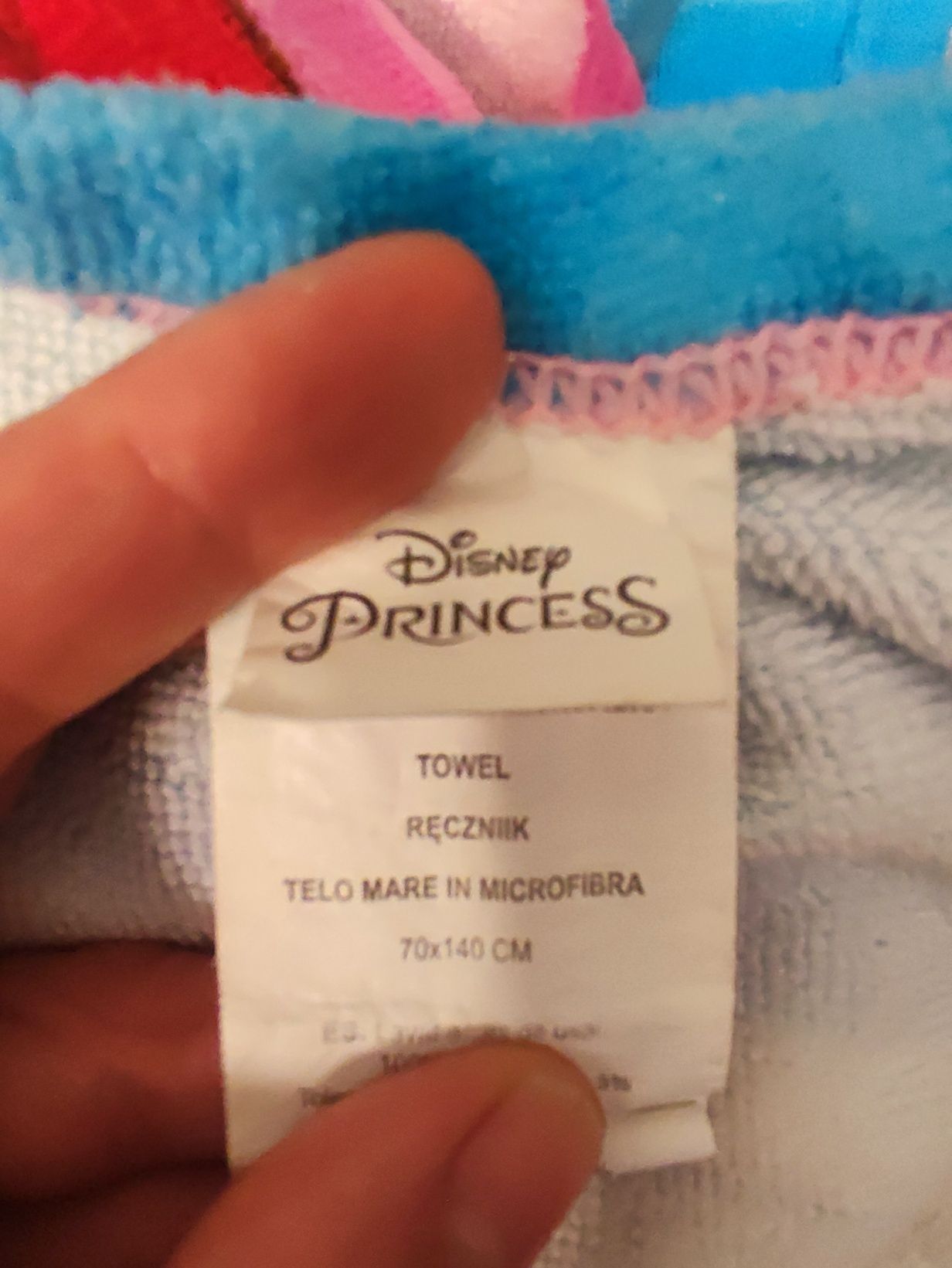 Ręcznik kąpielowy księżniczki Disney 70x140 cm