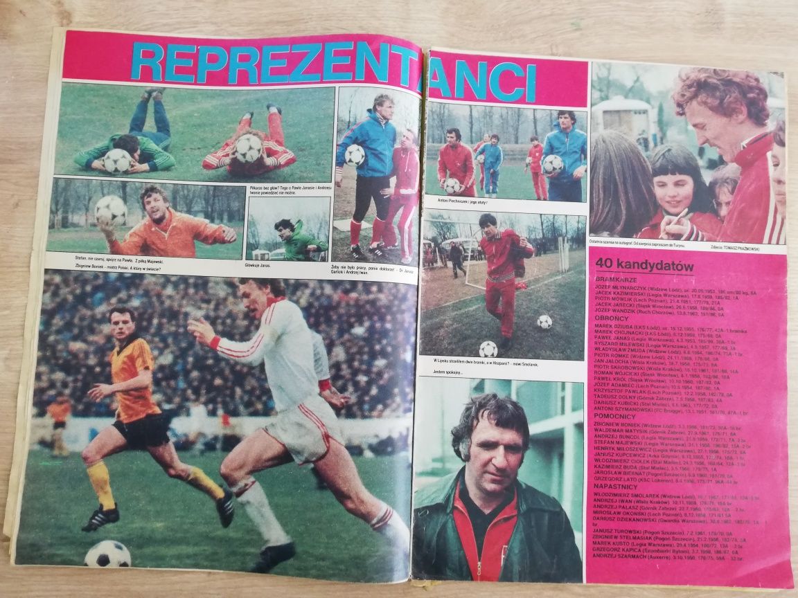Piłka nożna 1982. Duży plakat reprezentacji Polski