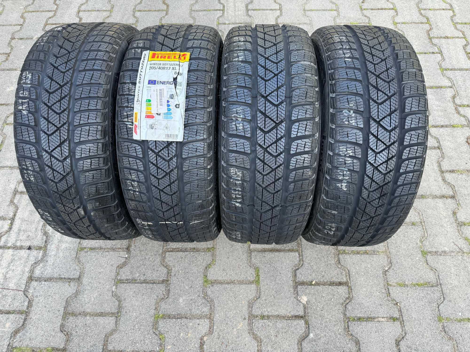 4x Nowe opony Zimowe 205/40r17 PIRELLI Winter Sottozero 3 (2021r)