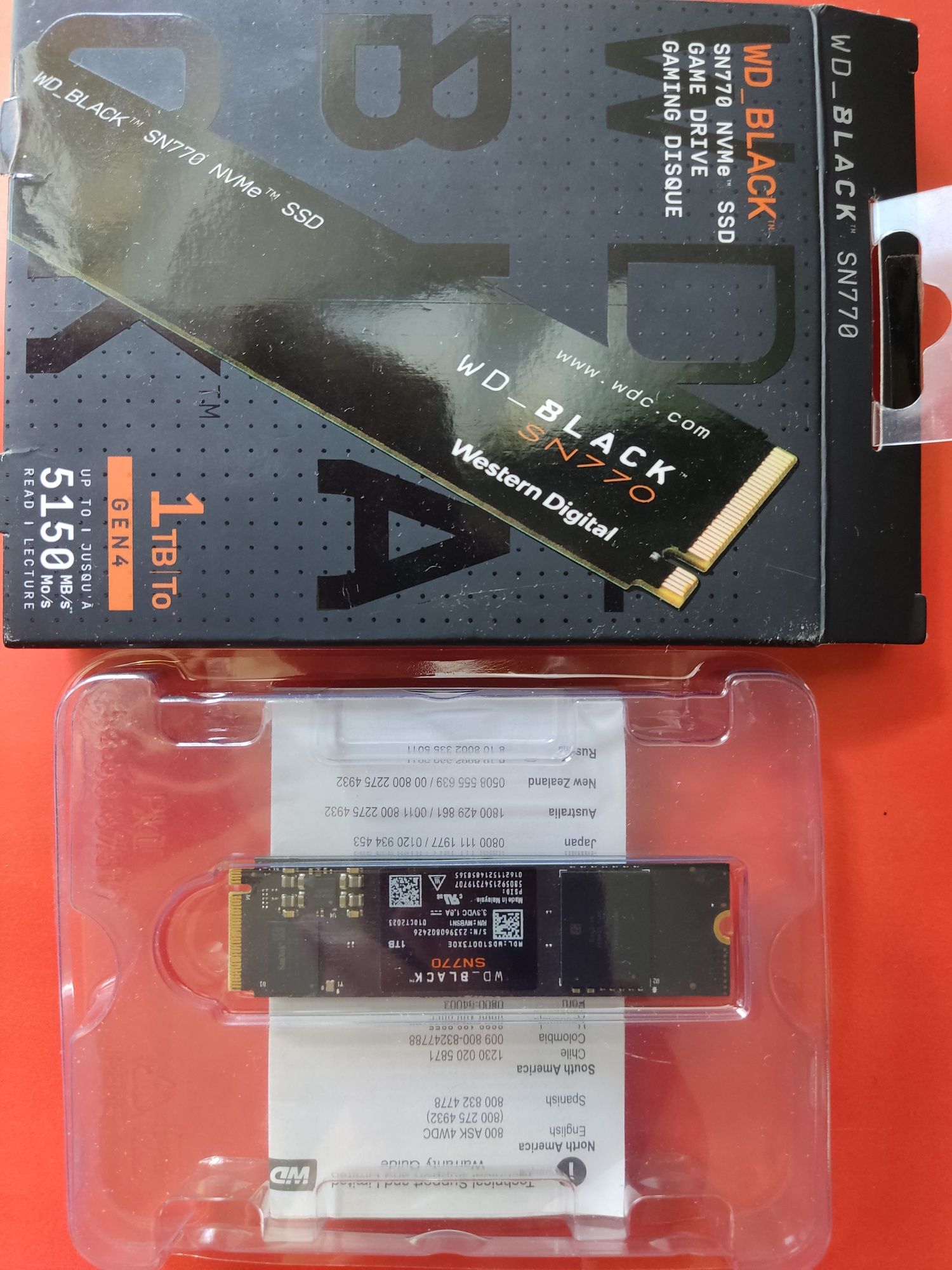 SSD WesternDigital SN770 1 TB