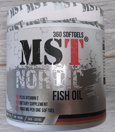 Жирные кислоты MST Nordic Fish Oil, 360 капсул