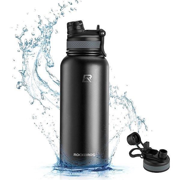 Bidon termiczny Rockbros rowerowy na napoje 530 ml - czarny