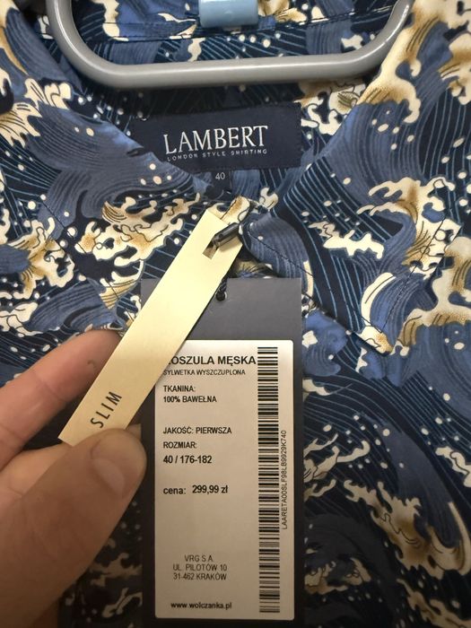 Koszula Lambert 40 L nowa z metką