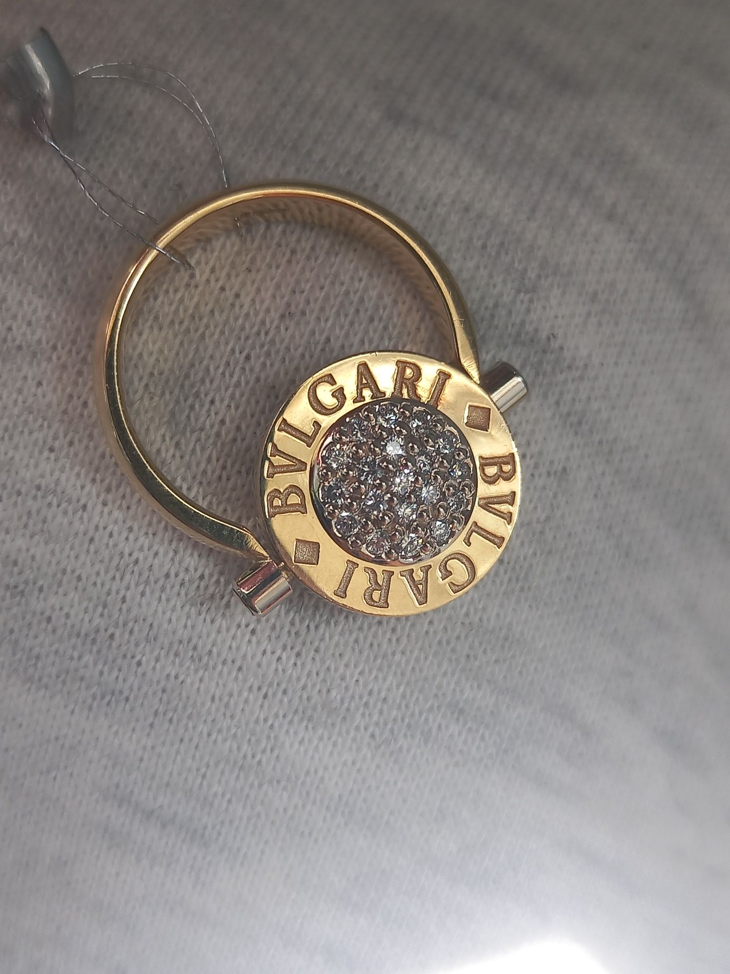Кольцо,кулон с бриллиантами bulgari