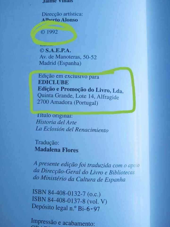 Tesouros Artísticos do Mundo da Ediclube de 1992 colecção completa