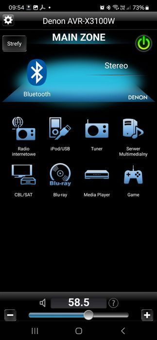 Amplituner 7.2 Denon AVR-X3100 Wifi Bluetooth 4K60P Spotify Vtuner DSD