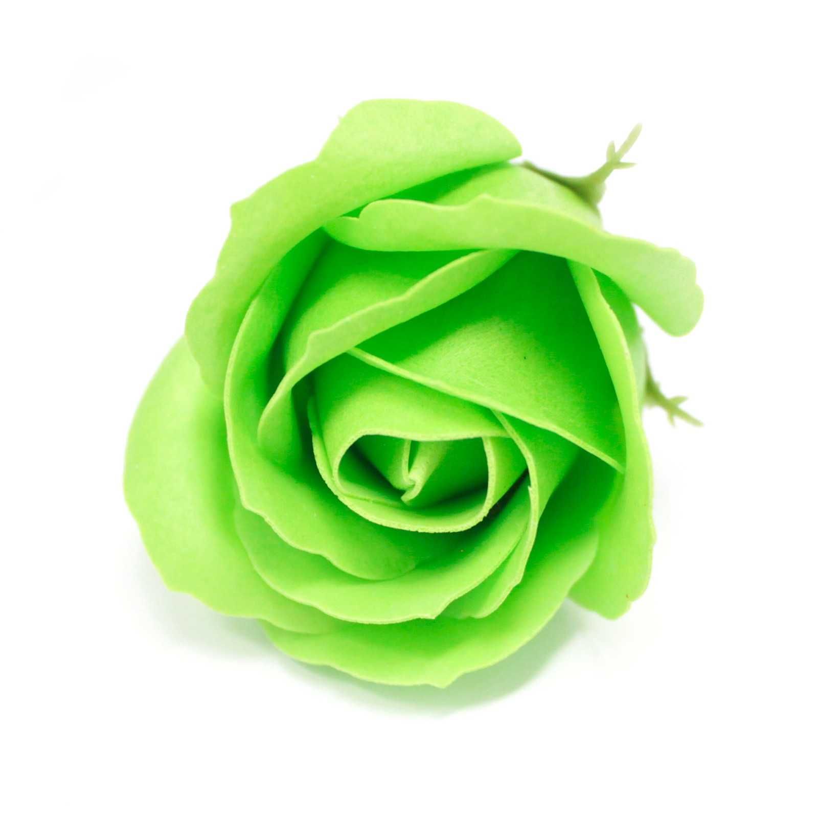 50x Zielona Róża Mydlana