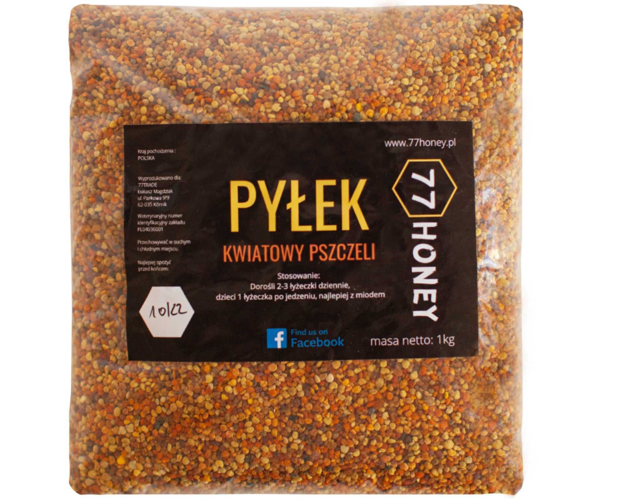 Pyłek kwiatowy pszczeli Polski - świeży 1kg