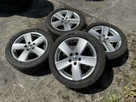 4szt komplet kol 17” 5x112. VW Passat, Touran, Golf. Skoda, Seat