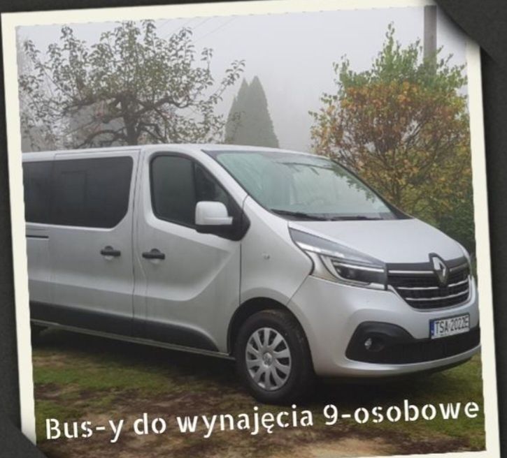 Wypożyczalnia wynajem Bus 9-os Sandomierz samochodów przyczep Lawet