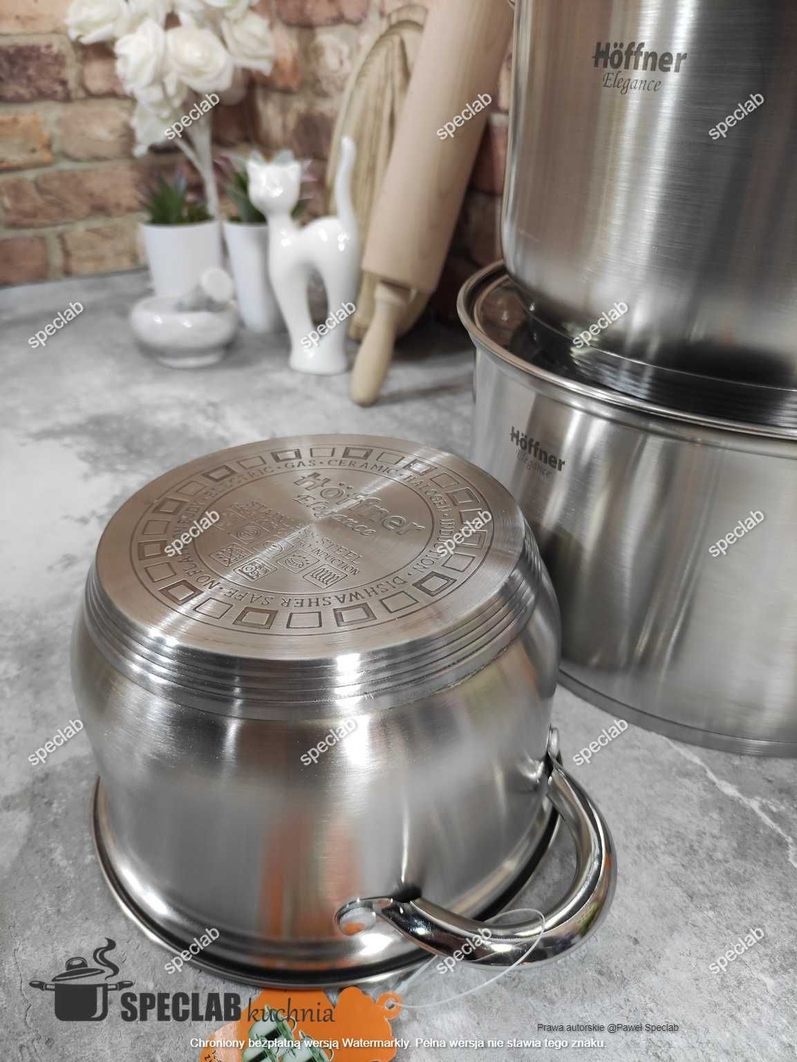 Zestaw garnków HOFFNER HF-4360 . Gaz, indukcja, halogen