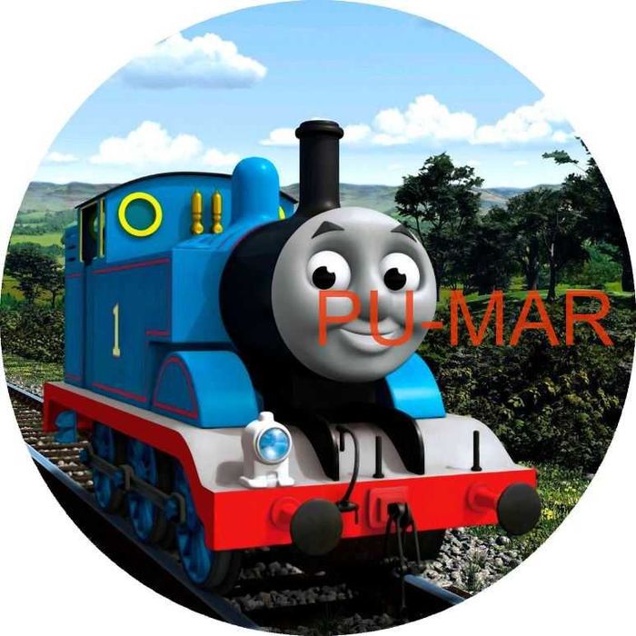 Opłatek na tort Urodziny Ciuchcia Tomek i Przyjaciele