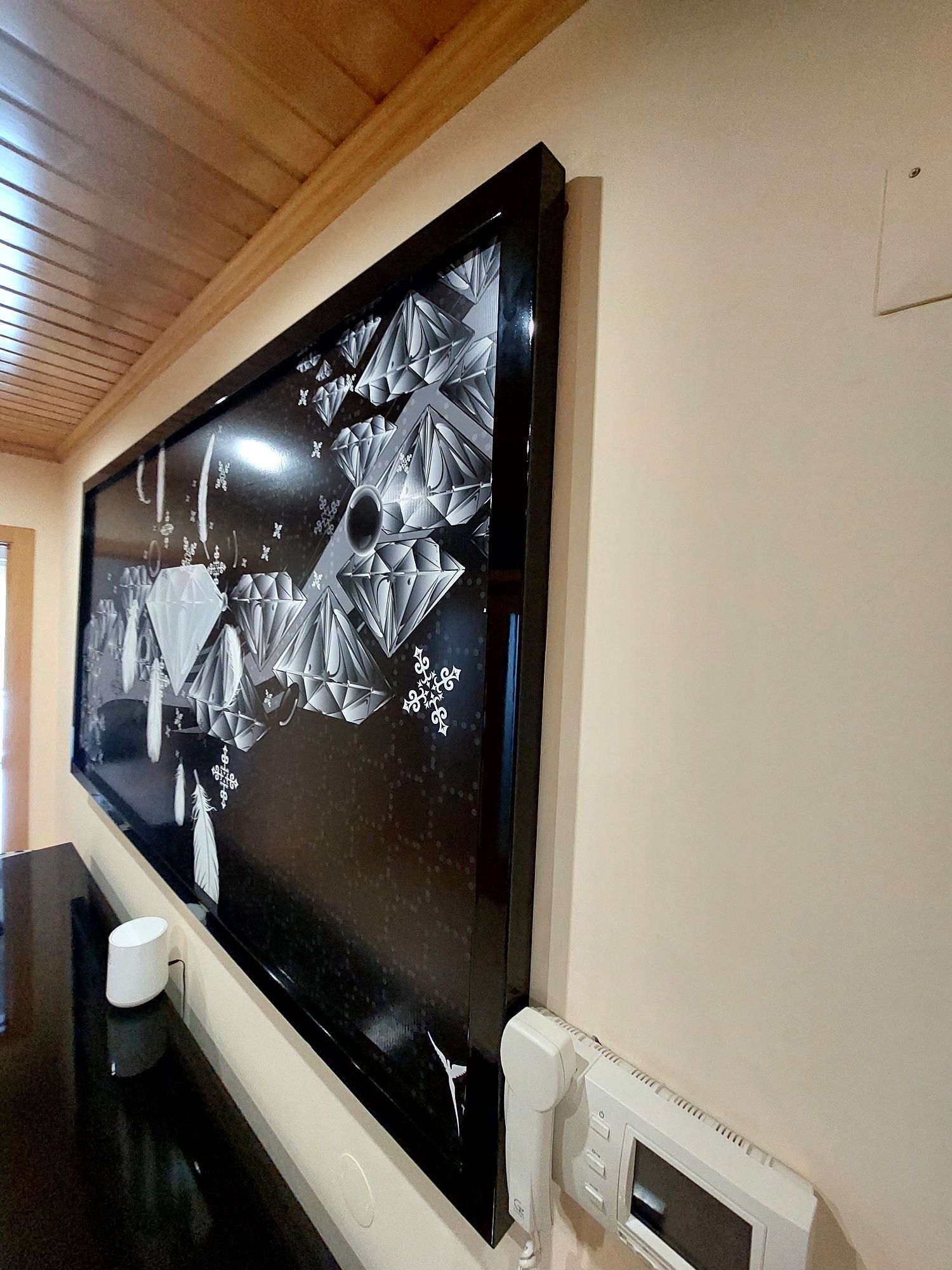 Quadro 200x100 preto e branco