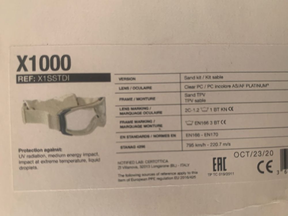 Тактичні окуляри Bolle X1000 Оригінал