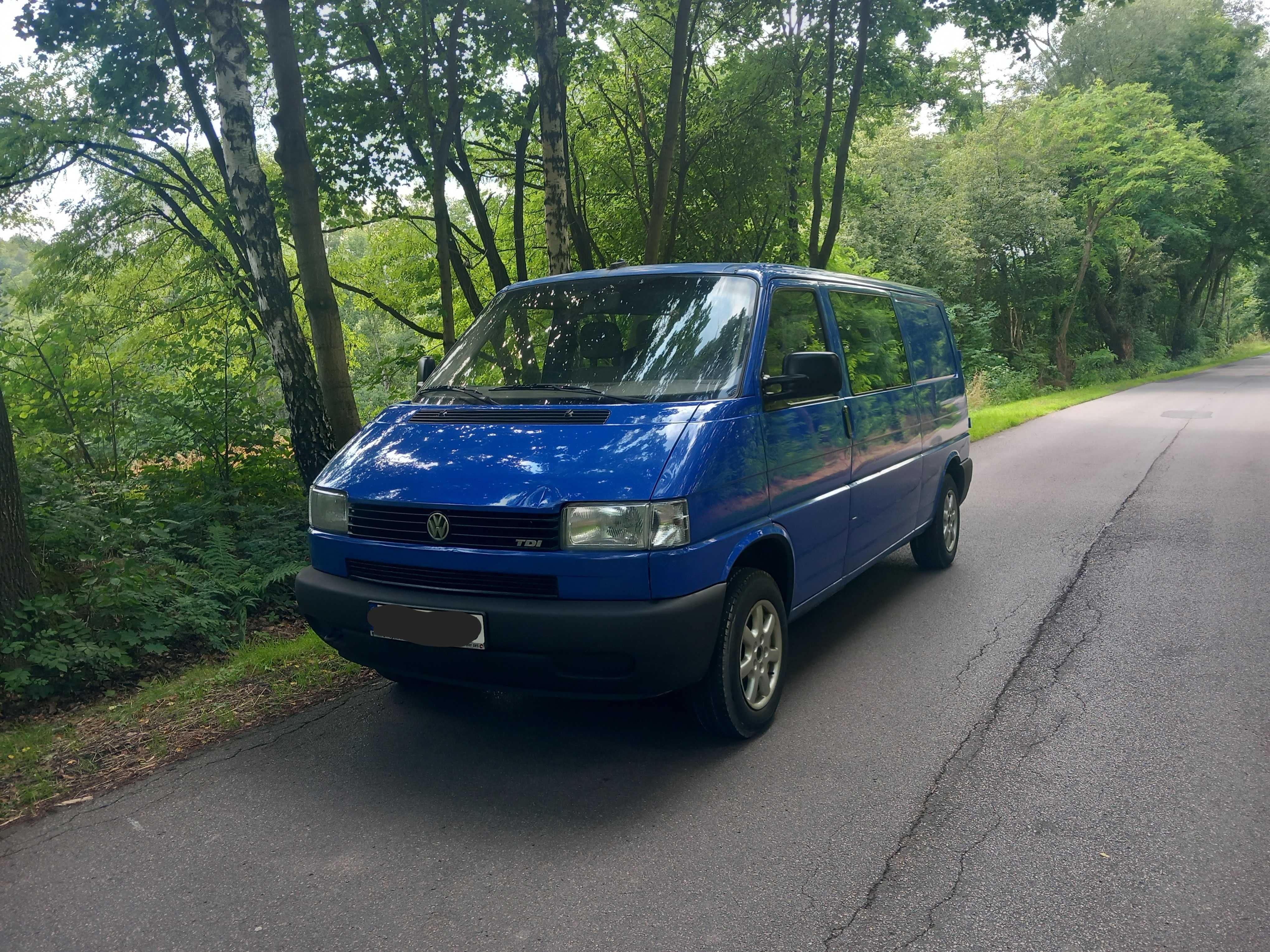 VW/Transporter/T4/Long/2.5 TDI/Klima/6 Osób/Automat/Alu15/Bez Korozji