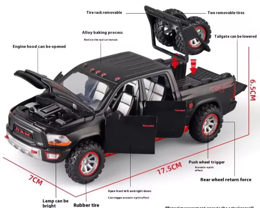 Модель автомобіля Dodge RAM 1500 маштаб 1:32