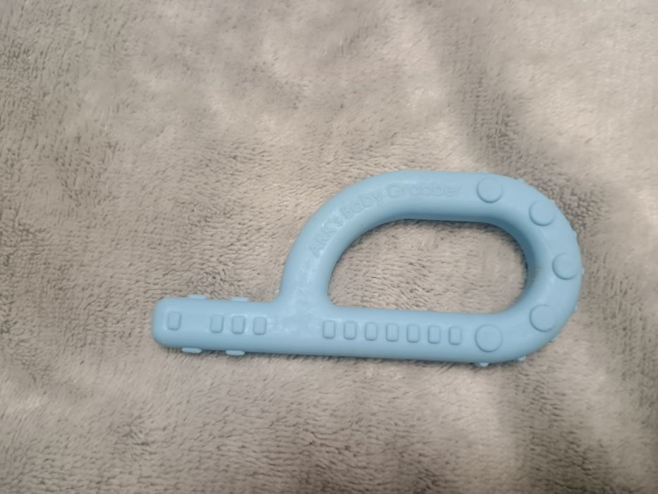 Gryzak logopedyczny ARK'S BABY GRABBER z wypustkami niebieski