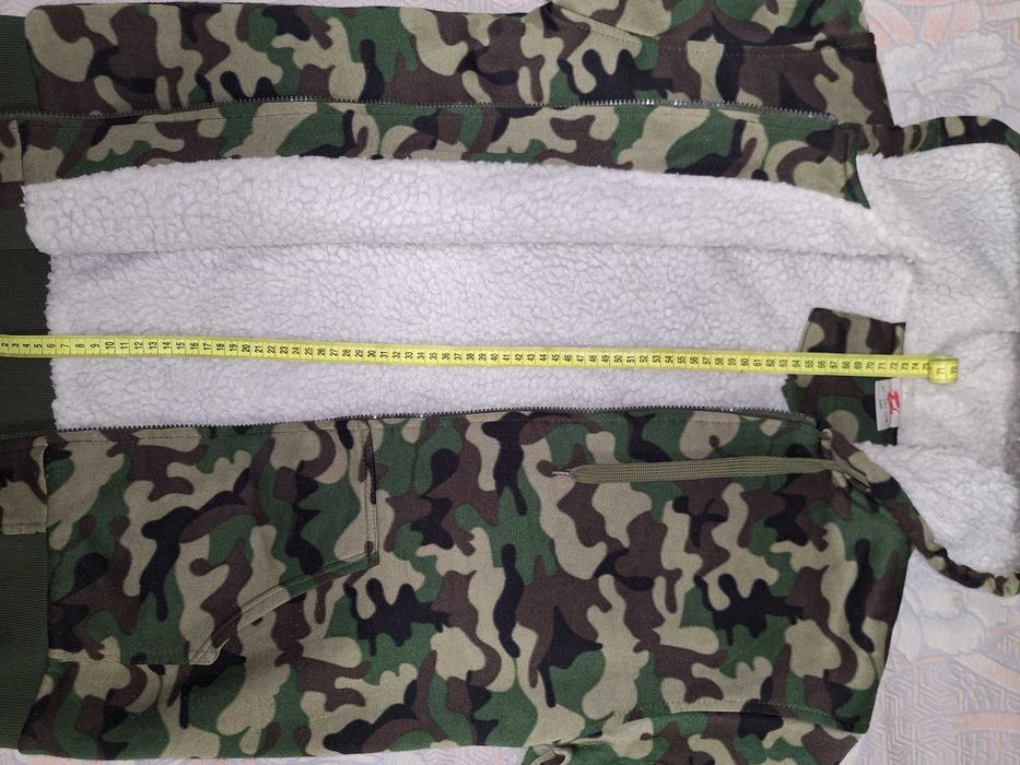 Худи куртка меховушка хаки мужское теплая кофта демисезонная