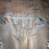 Szablon malarski szablon do malowania ścian Bambus 2 szt 200x130cm
