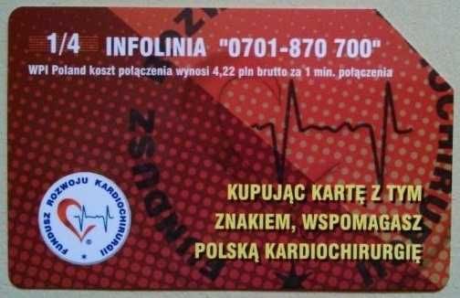 "Fundusz Rozwoju Kardiochirurgii". Karta telefoniczna. Seria