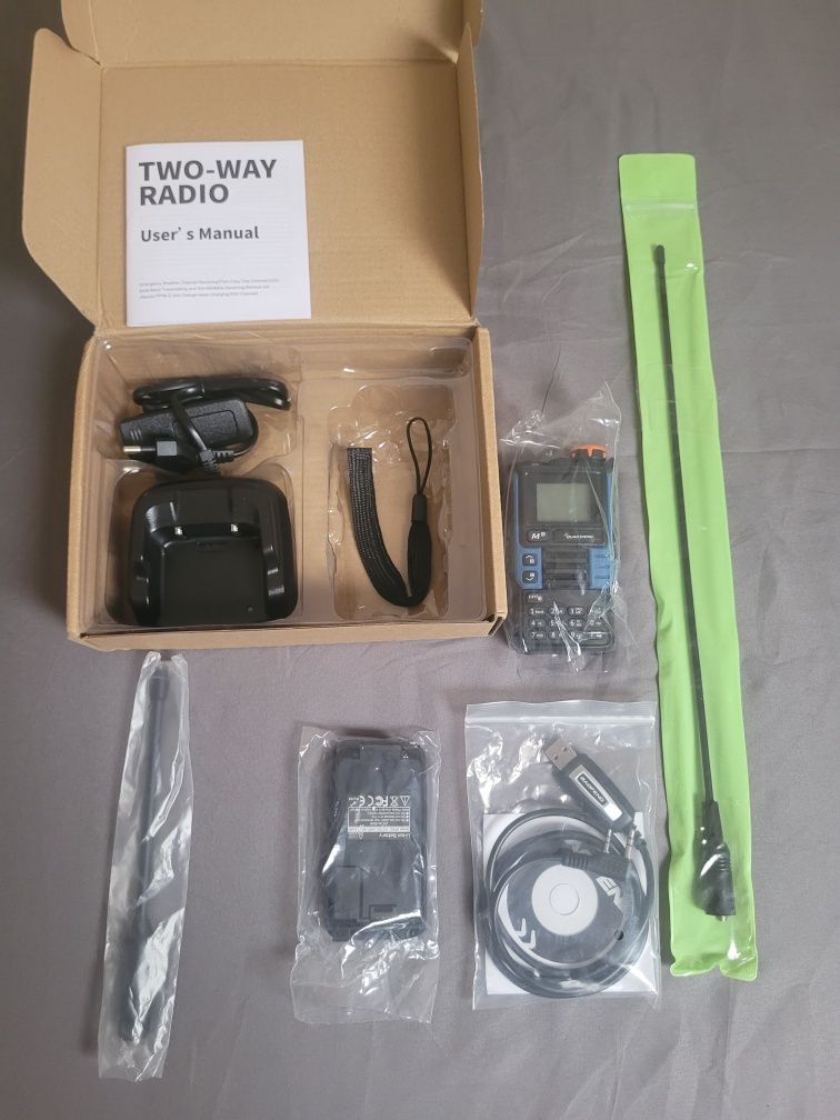 Radiotelefon Quansheng UV-K6 (UV-K5(99))+ antena 38cm + kabel do progr