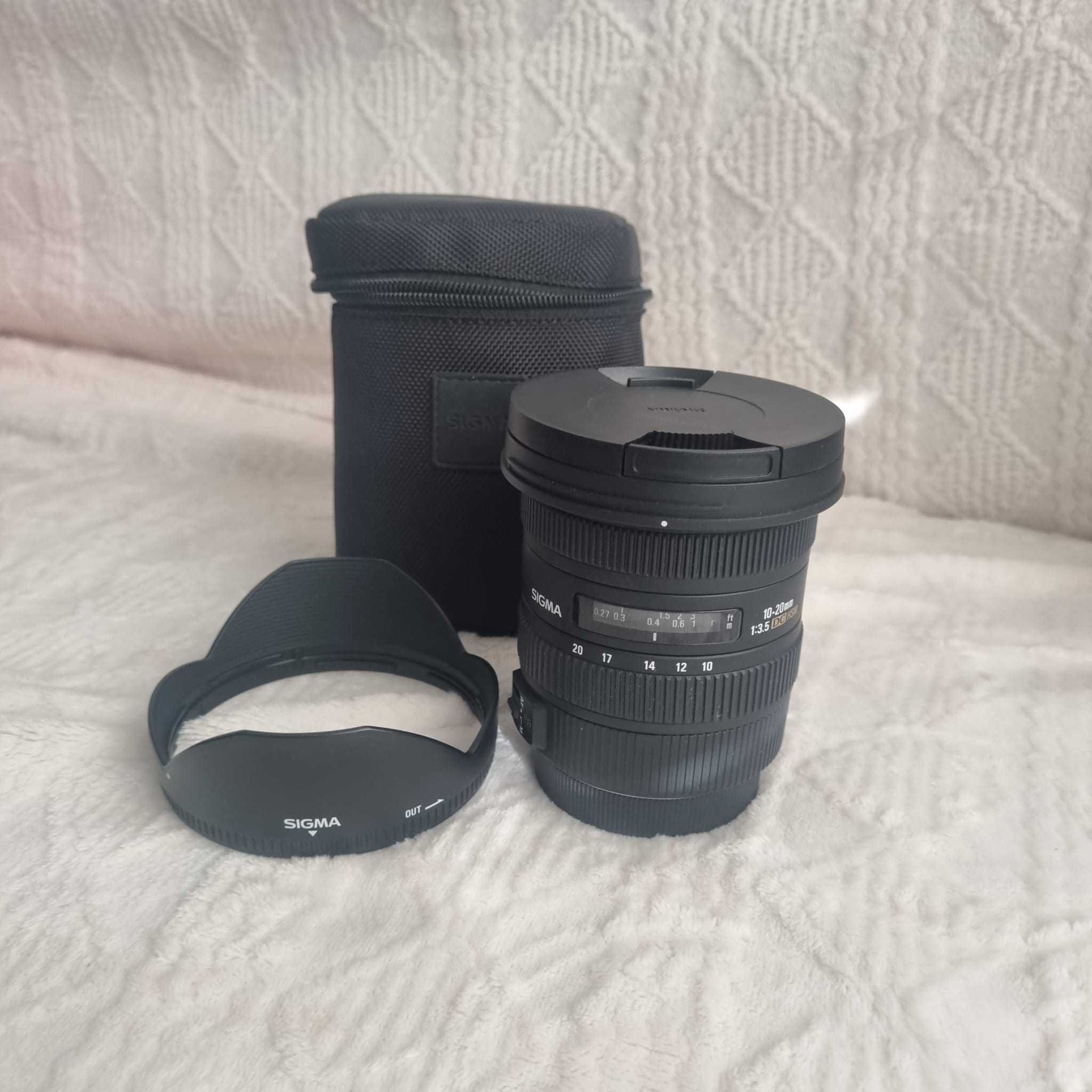 Canon EOS 700D + 18-55mm + SIGMA 10-20 mm 1:3,5 DC HSM  jak NOWY