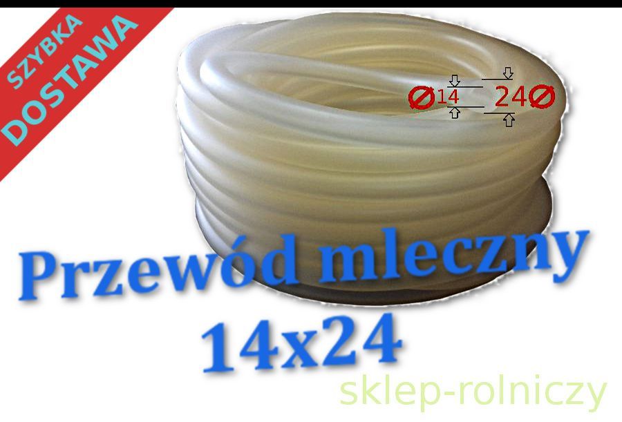 Przewód mleczny silikonowy 14x24 zimowy