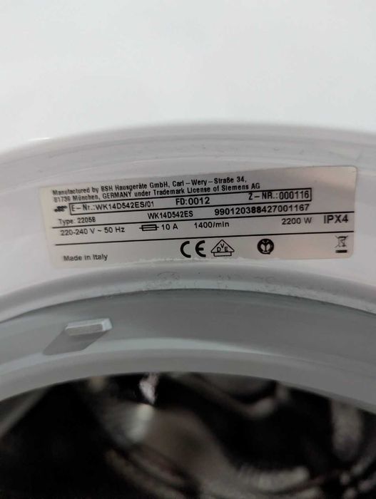 Máquina de lavar e secar Siemens WK14D542ES