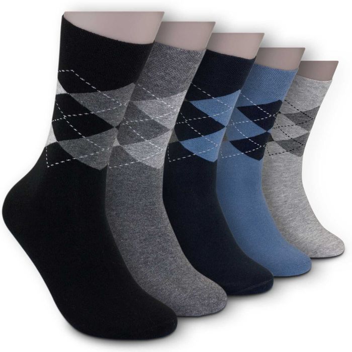 5x Skarpety bawełniane męskie, Caro 39/42 . Art 6535.