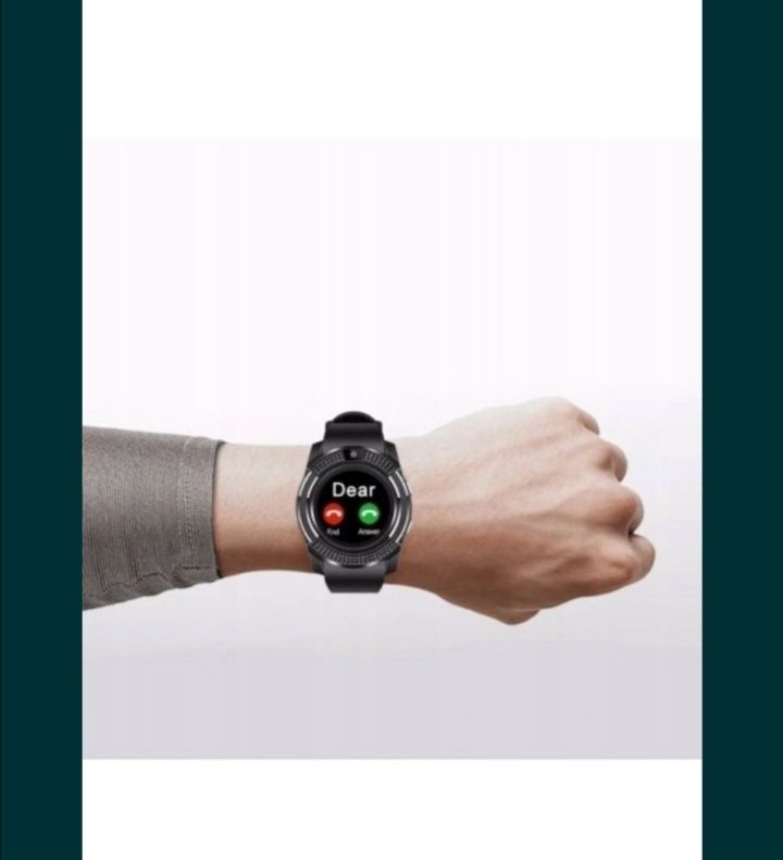 Zegarek v8smartwatch czarny zapakowany w pudełku na prezent