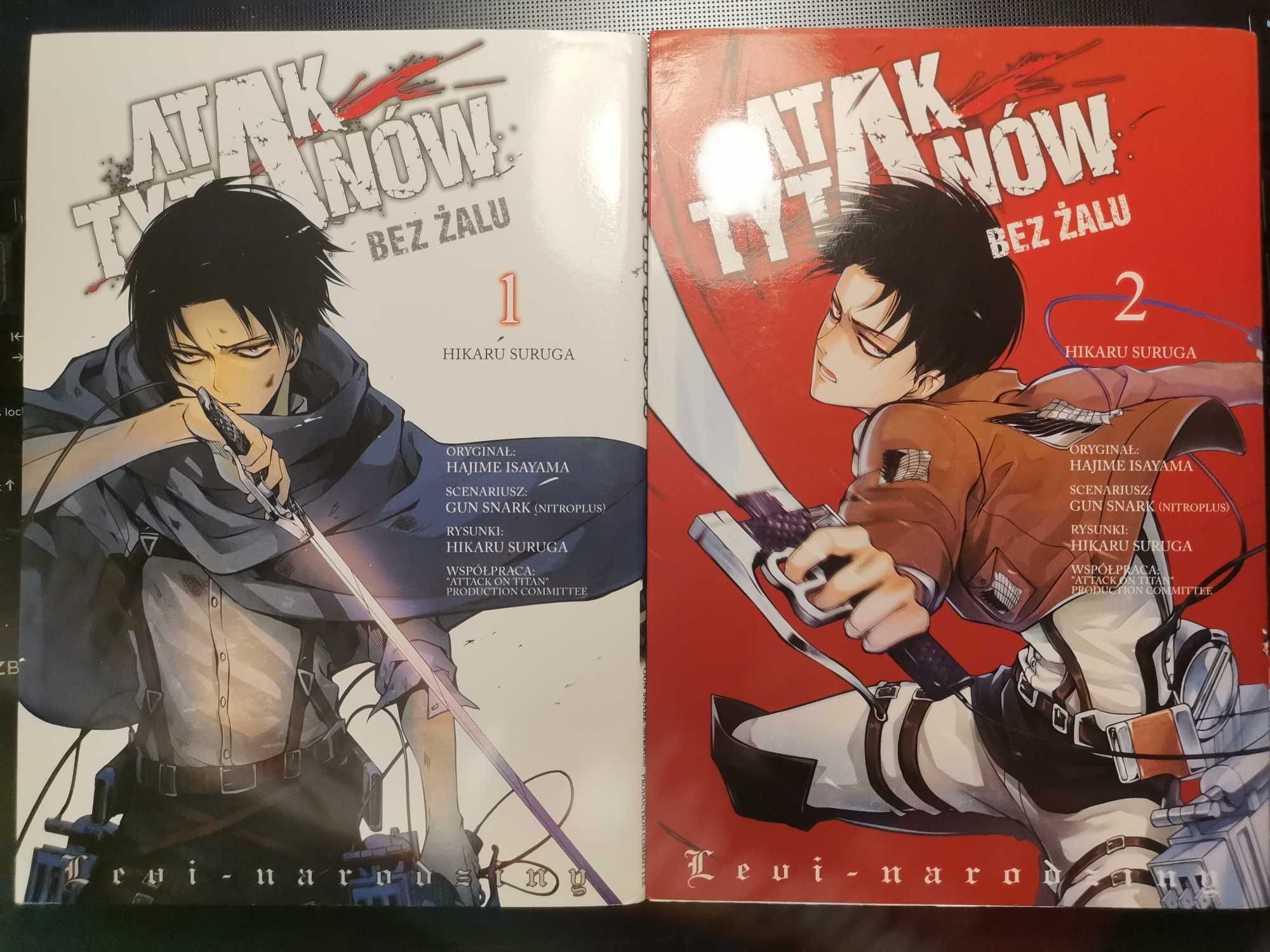 Manga Atak tytanów bez żalu, Attack on Titan tom1 tom2