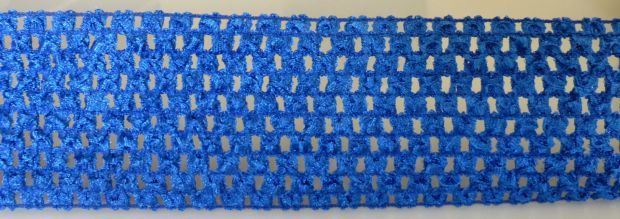 Guma ażurowa gumka do tutu spódniczek opaska 0,53cm 7cm c. niebieska