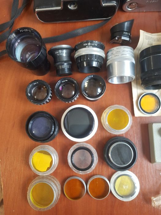 Объектив И23У, Смена-2, ФЭД 4, Индустар 61, светофильтры СССР