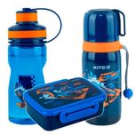 Термос 24-301 + пляшечка 24-397 + ланчбокс 24-160 Kite Hot Wheels