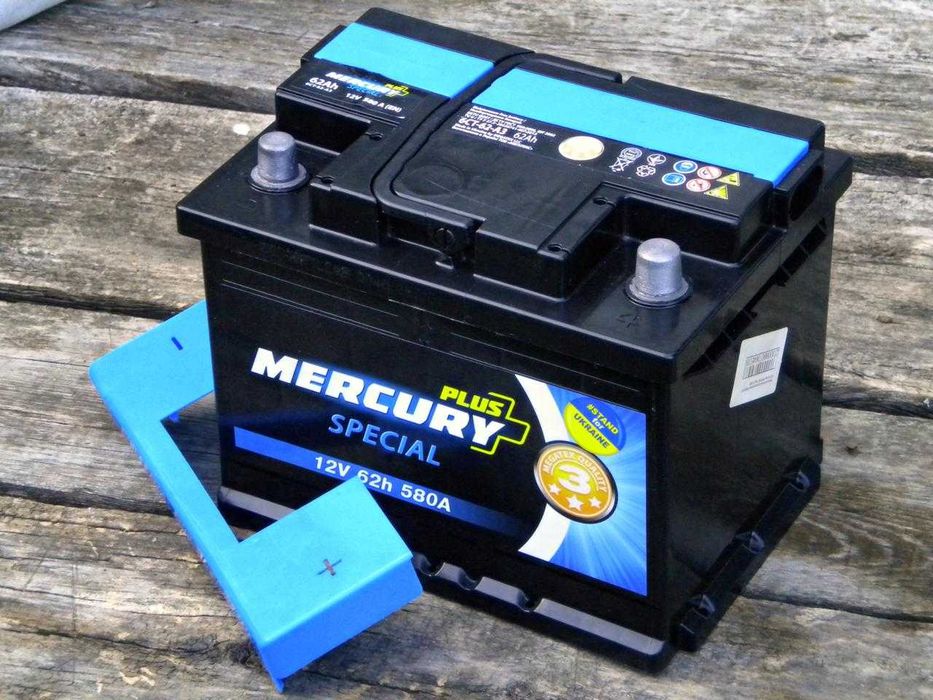 (2 шт) MERCURY 62Ah 580A та EXIDE Premium 64Ah 640A (Carbon Boost 2.0)