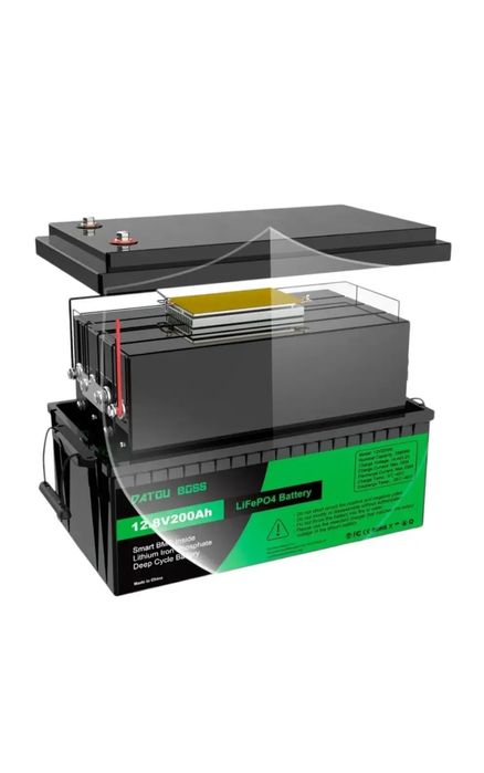 LiFePO4 акумулятор 12.8V 200Ah літій залізо фосфатний